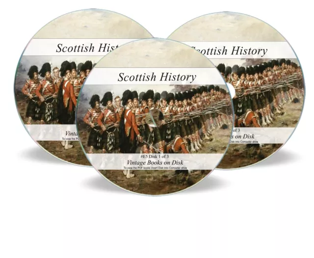 Scottish History Ancestry 652 Rare Books 3 DVDs - Scotland Family Genealogy E5