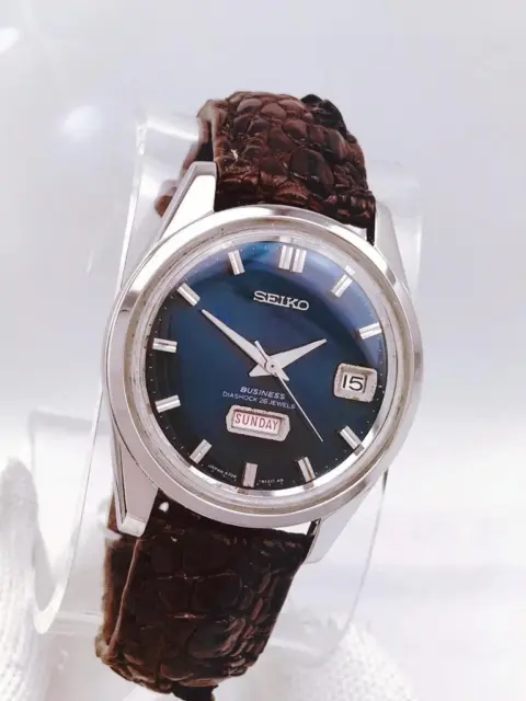 1967 SEIKO BUSINESS 26J AUTOMATIC 6206B CALENDAR Men's Wrist Watch JAPAN - RUNS