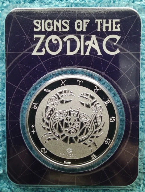TOKELAU Blister 5$ 2022 ARGENTO 1 OZ Segni dello zodiaco - Cancro (BU)