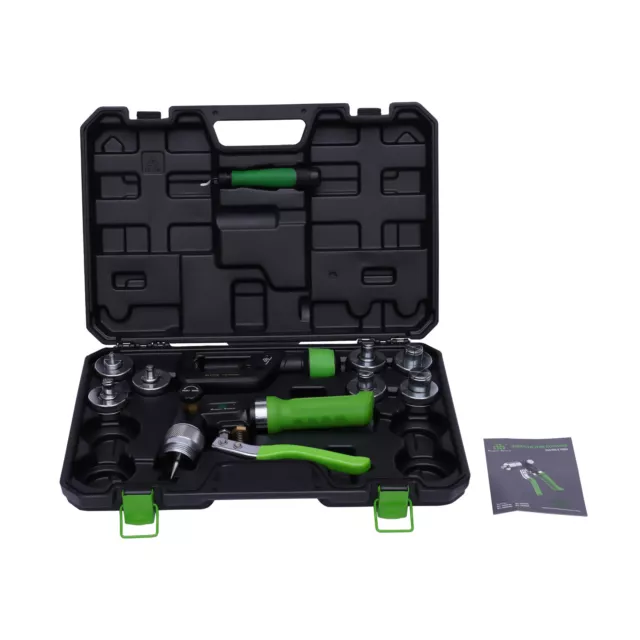 Hydraulic Expander 3/8"-1-1/8" Tube Hydraulic Swaging HVAC Tool Kit USA