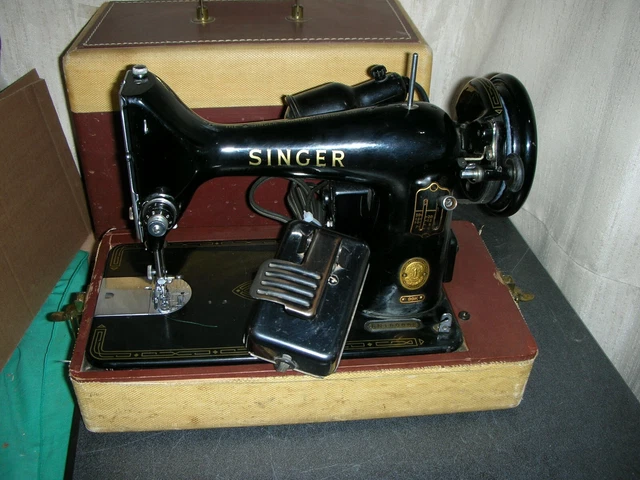 Máquina de coser Singer 1958 99 k vintage con estuche S/N EN180888
