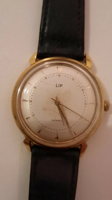 Montre Bracelet LIP Carrée Mécanique Incabloc Années 1960 - Or/plaqué Or, Collection