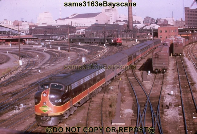 Duplicate Slide Illinois Central Rr E8 4028 Green Diamond St Louis Mo 10/1965