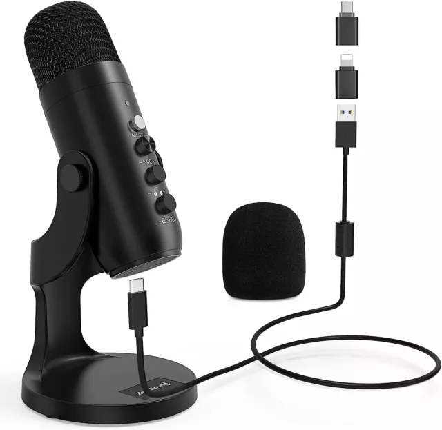 USB Microphone Gaming & Streaming - Professional Studio Mic ZealSound K66