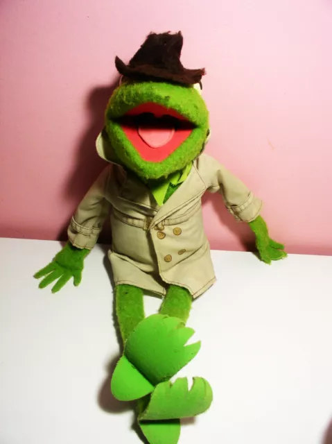 Vintage Fisher Price Dress-Up Kermit the Frog 850 Jim Henson Muppet Doll 17"Long