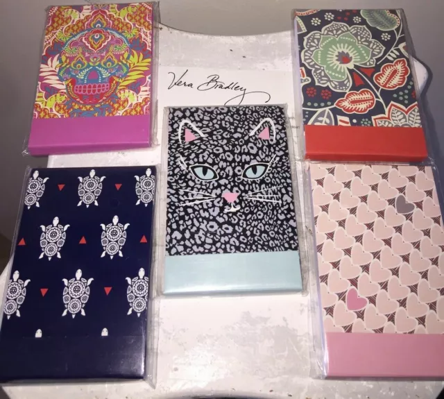 NEW VERA BRADLEY Matchbook Notebook Mini Pencil CHOOSE PATTERN Retired NIP NWT