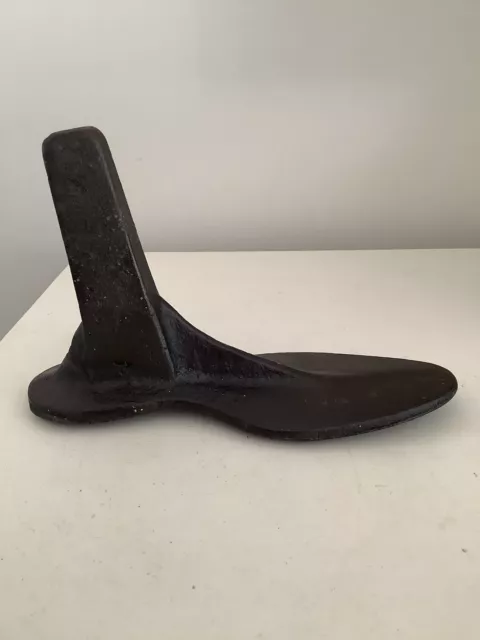 Vintage Cast Iron Cobblers Foot Doorstop