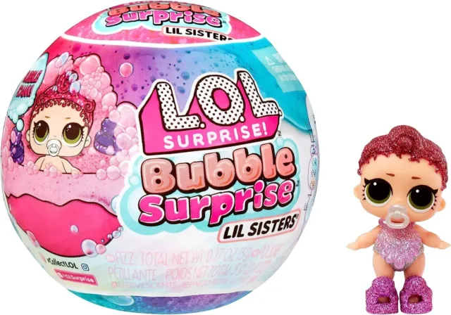 LOL Surprise Bubble Surprise Lil Sisters - Collectible Doll, Baby Sister