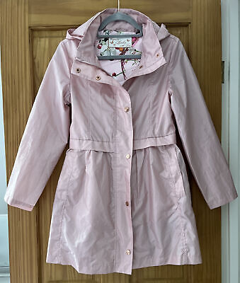 Ted Baker Girls Pink Hooded Lightweight Coat Raincoat Jacket - Age 13 (12-13)