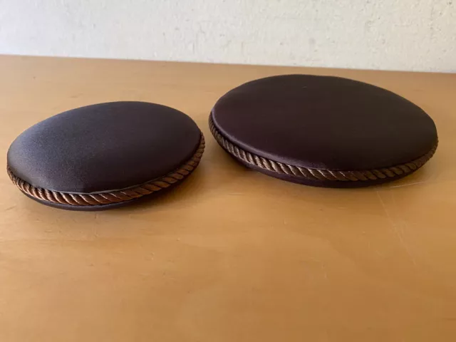 Used - 2 Jewelry Supports 2 Holders Jewellery - Bases - Fabric Brown - Used