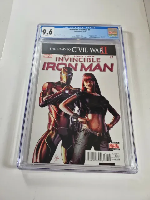 INVINCIBLE IRON MAN #7 CGC 9.6 1st Appearance Riri Williams First Print Marvel