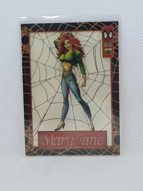 1994 Fleer Spider-Man 1st Edition - Suspended Animation Insert - #2 - Mary Jane