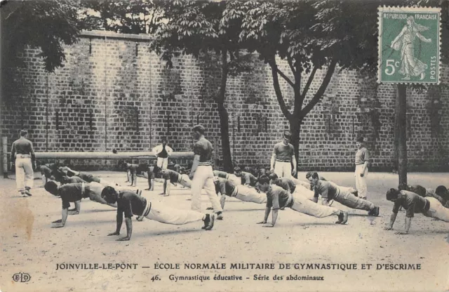 Cpa 94 Joinville Ecole De Gymnastique Educative Serie Des Abdominaux
