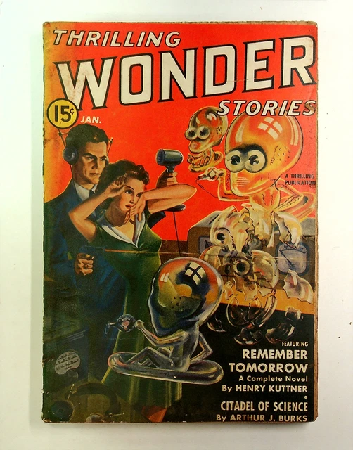 Thrilling Wonder Stories Pulp Jan 1941 Vol. 19 #1 GD- 1.8 TRIMMED