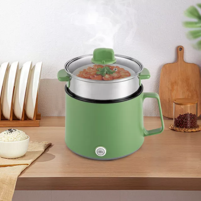 Pentola Elettrica HOT POT 220V Elettrica Rosa/Verde Antiaderente Forcella Vaporizzatore