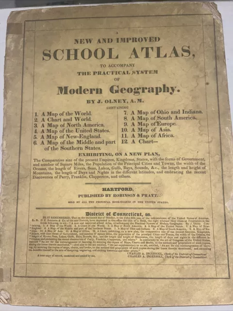 new and improved school atlas by olney 1831?