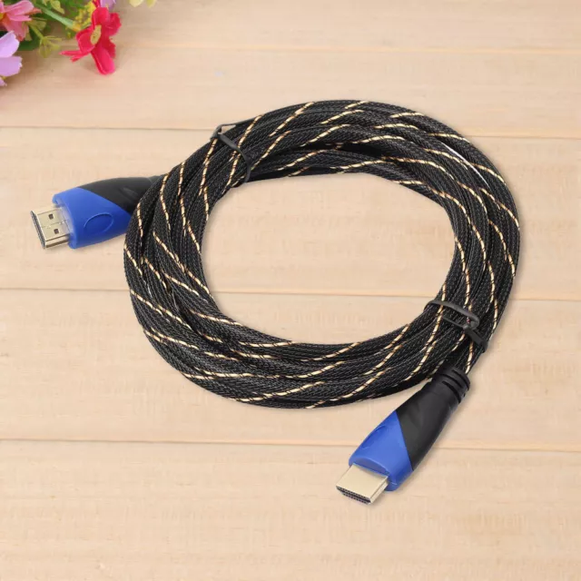 New Braided HDMI Cable V1.4 AV HD 3D for PS3 Xbox HDTV 1M-15M Meters 1080P