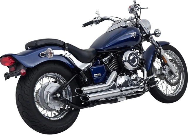 Vance & Hines 18519 Yamaha 2004-2005 Shortshots Staggered Exhaust System- Chrome
