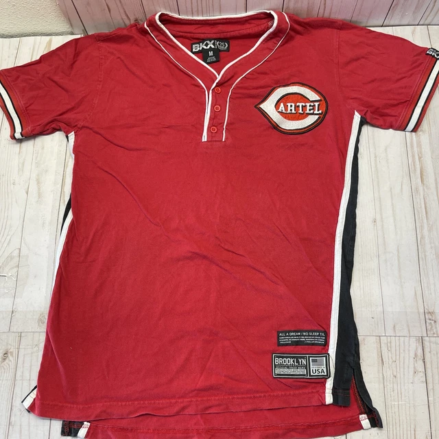 BKX Ricky Singh Brooklyn Xpress Mens Polo Shirt W Cartel Reds Logo SZ Medium USA