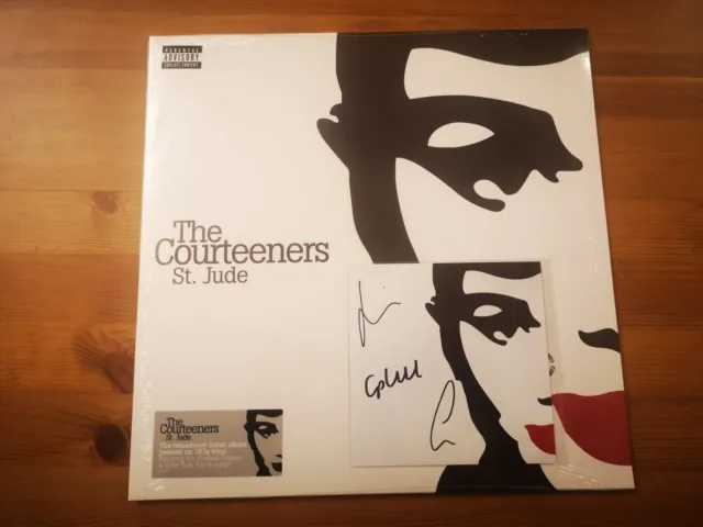 The Courteeners St. Jude VINYL LP Sleeve M, Record M SEALED + SIGNED Art Card