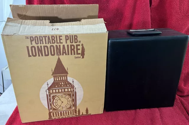 The Portable Pub Londonaire Limited Whiskey Travel Bar w/ Carrying Case & Box