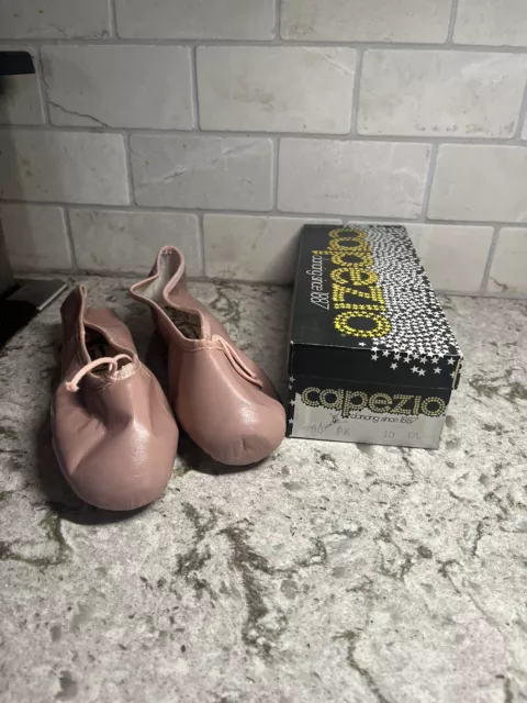Capezio Ballet Dance Shoes Slippers Nos Nib Pink Leather Sz 10D