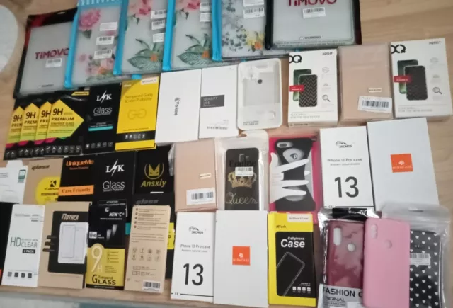 Job Lot 40 Mobile Phone Cases /Tablet/ Screen protectors for iPhone, Samsung