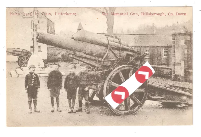 Hillsborough Co. Down Northern Ireland The Memorial Gun by Mrs Johnston unused