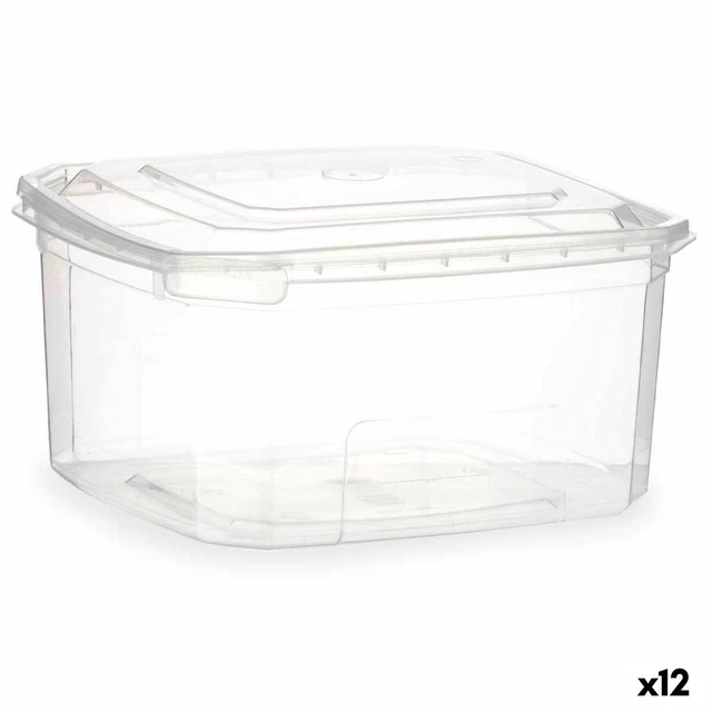 DUWAA Borsa per il pranzo trasparente con stampa viola
