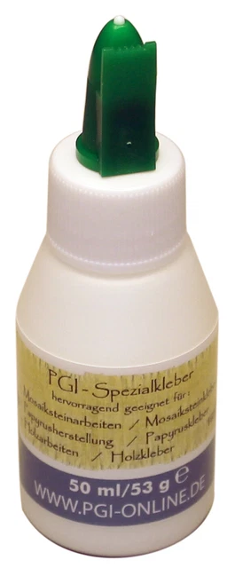 4 Flaschen Mosaiksteinkleber zu je 50 ml Bastelleim - von PGI-Shop