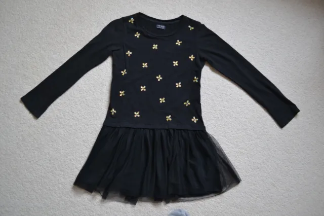Girls Next Black Sparkle Christmas Party Top Dress Tunic - Age 8 years