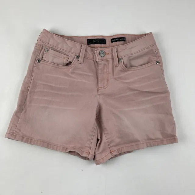 Jessica Simpson Shorts Womens Size 28 Forever Low Rise Denim Pink