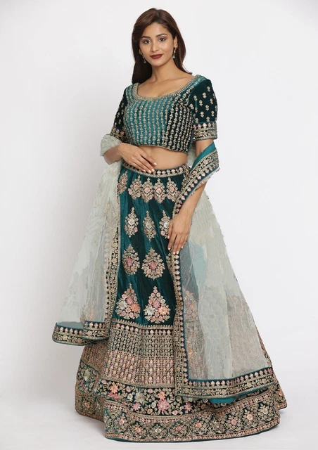 Ethnic Indian Lehanga Choli Lehenga Designer Wedding Wear Pakistani  Bridal Her