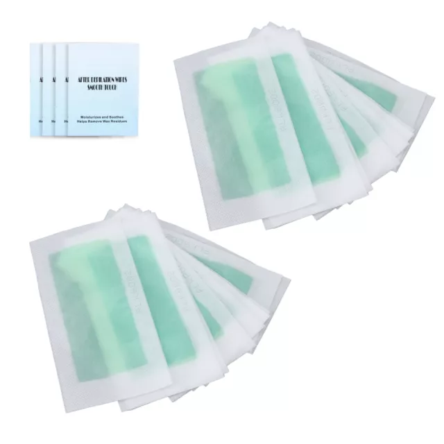 40pcs Wax Strips Kit Double Sides Fast Hair Remover Strips With Cleaning GSA