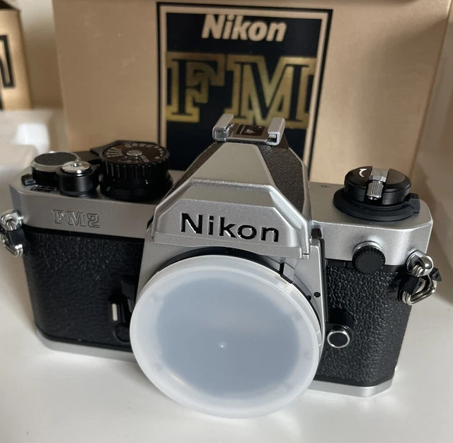 ** Near Mint ** Nikon FM2N 35mm Chrome Camera With Titanium Shutter