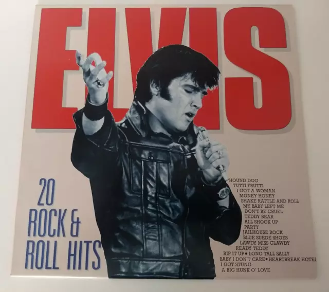 ELVIS PRESLEY LP 20 ROCK & ROLL HITS FLASH BACK STEREO LPno.34068 MADE GERMANY
