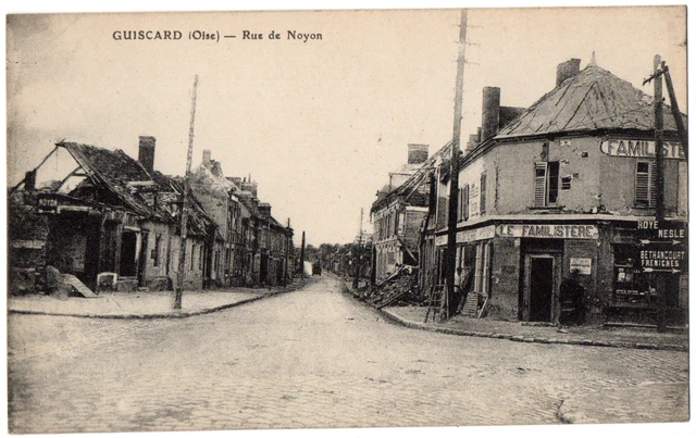 CPA 60 - GUISCARD (Oise) - Rue de Noyon (Boutique "Le Familistère")