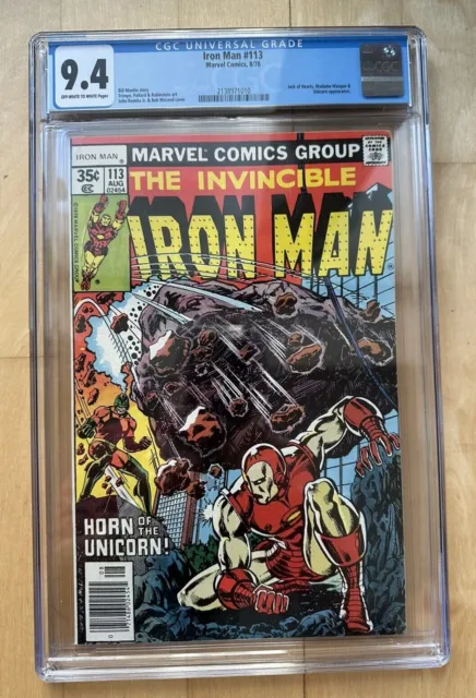 The Invincible Iron Man #113 CGC 9.4 Marvel 1978 High Grade