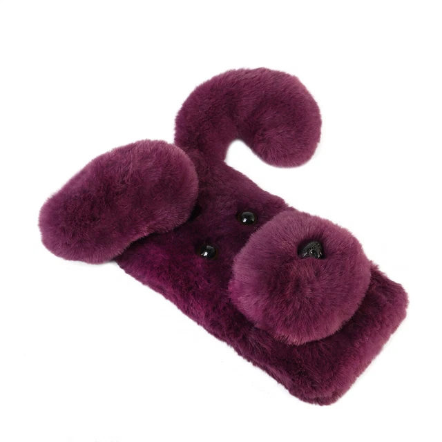 Coque pour téléphone à motifs en peluche douce Mignon Mode Hiver Garder 6