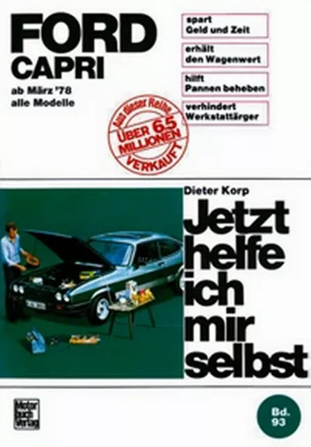 Werkstatthandbuch Reparaturanleitung Jetzt Helfe Ich Mir Selbst 93 Ford Capri