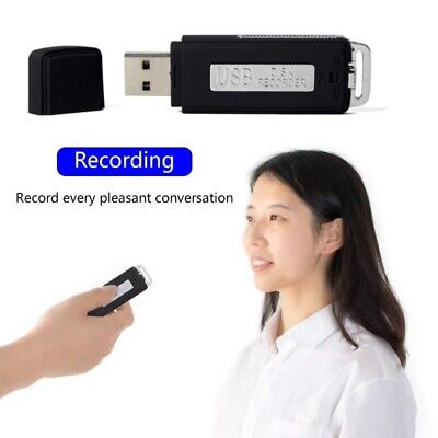 aLLreLi Dictaphone numérique CP00341 conférences Clé USB Mini 16 Go Enregistreur vocal numérique avec cordon pour réunions 2 en 1 interviews 
