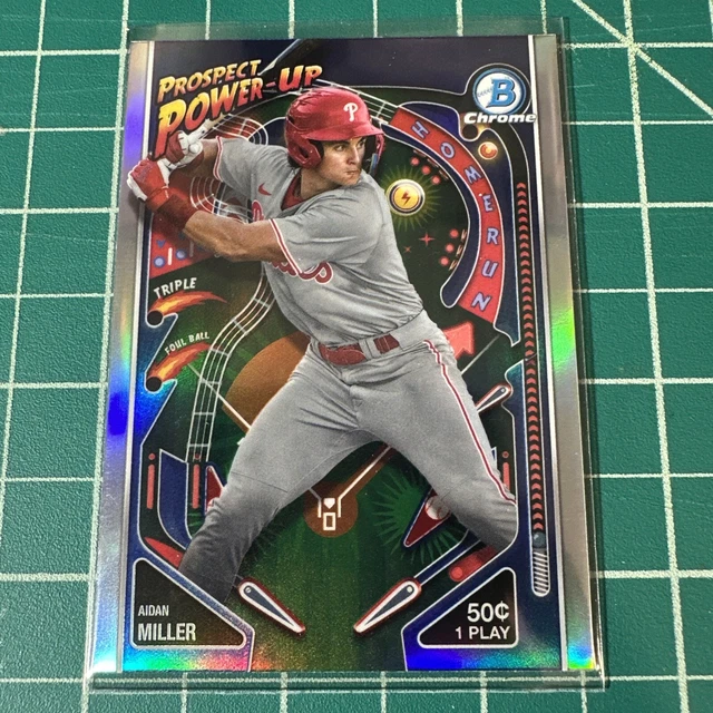 2024 BOWMAN CHROME Prospect Power Up Aidan Miller PP18 Philadelphia