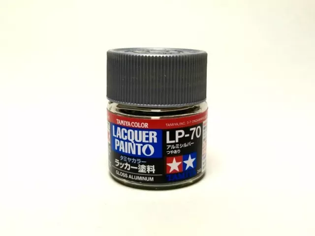 Tamiya Model Color Lacquer Paint LP-70 Gloss Aluminum 10ml 82170