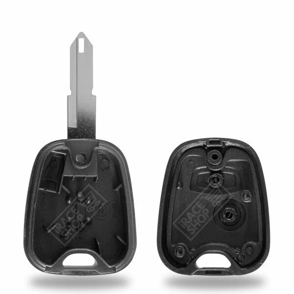 Coque De Clé Jongo Compatible Peugeot 106/206 - Boîtier Télécommande 2 Boutons | Remplacement Économique