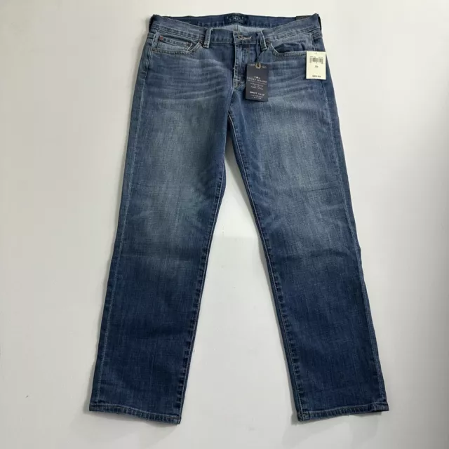 New Lucky Brand Mid Rise Sweet Crop Jeans Women's 10/30 Blue Denim Cropped
