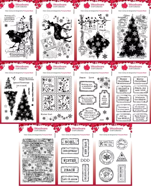 *2023* Woodware Christmas Clear Stamps - by Francoise Read - Creative Expression