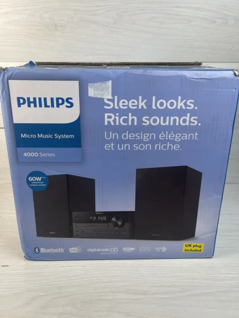 £119.99 Shelf PicClick HiFi Radio Bluetooth DAB+ FM Micro Music UK USB M4505/12 System AUDIO PHILIPS -