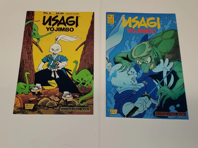 Vf/Nm Unread Usagi Yojimbo #5 & #6 By Stan Sakai. 1987 Fantagraphics. 1St Print.