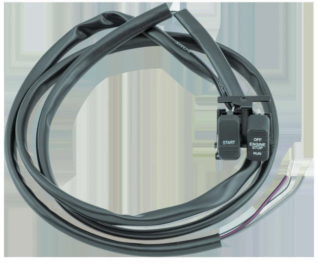 TP Black Engine Stop Start Kill Handle Bar Switches HD Dyna 1996-2011