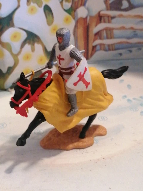 Jouet FIGURINE TIMPO MOYEN AGE CAVALIER  chevalier anglais  piéton -